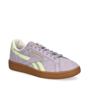 Reebok Club C Grounds Sneakers Lavender Purple Lime Green Athletic Preppy
